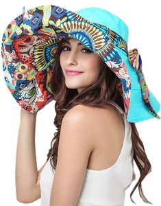 PRICES MAY VARY. Fashion Korean Style Women/Ladies/Girls Summer Beach Floppy Foldable Sun Block Anti UV Large Wide Brim Roll Up Lace Sun Visor Shade UPF 50+ Straw Hat Cap Bucket Hats,Perfect for Summer Holidays;A Great Gift for Your Lovers or Friends Made of cotton material,skin-friendly,comfort and breathable;Material through professional UV treatment,UV and sun-block protection(UPF>50) Wide 6.7 inch brim provides excellent face and neck protection. One size fit women ladies girls whose head ci Big Sun Hat, Pola Topi, Beach Bucket Hat, Womens Beach Hat, Floppy Sun Hats, Sun Visor Hat, Wide Brim Fedora, Wide Brim Sun Hat, Summer Sun Hat