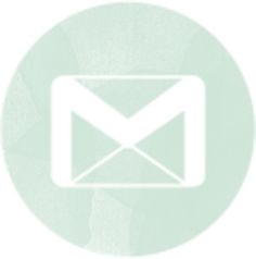 an email icon in the middle of a green circle