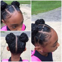 First Day Of School Natural Hairstyles, Cute Easy Hairstyles, Hairstyles For Natural Hair, Daughter Hairstyles, Fun Hairstyles, Hair Moisturizer, Natural Hair Moisturizer, Pig Tails, Lil Girl Hairstyles