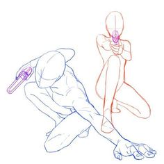 an image of two people doing different poses