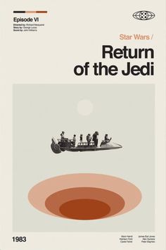 the cover of star wars return of the jedii, with an image of people in a boat