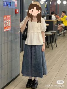 Shojo Girl Outfit Modest, Japanese Fashion Women Casual Simple, Outfits Ideas Korean Style, Douyin Style Outfits, Japanese Girl Outfits, Japanese Spring Fashion, Shoujo Aesthetic Outfits, Summer Japanese Outfits, Japanese Summer Outfits