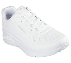 Level up your sneaker game with cushioned comfort wearing Skechers Street Uno Lite - Lite Work. This lace-up fashion sneaker features a synthetic duraleather upper with a platform wedge cushioned midsole and a cushioned Skechers Memory Foam insole. | Skechers Men's Uno Lite - Lite Work Sneaker | Medium Width | Skechers Memory Foam cushioned comfort insole | Lace-up duraleather upper | Shock-absorbing wedge midsole | Flexible traction outsole | 1 1/2-inch heel height | Skechers Slip-resistant Synthetic Walking Shoes For Streetwear, Slip-resistant Low-top Synthetic Sneakers, Slip-resistant Sneakers For Jogging With White Sole, Slip-resistant Athletic Sneakers For Streetwear, Trail Running Shoes With Air Max Cushioning, Slip-resistant Lace-up Walking Shoes For Light Sports, Comfortable Synthetic Sneakers For Sports, Slip-resistant Lace-up Running Shoes, Lace-up Slip-resistant Walking Shoes For Light Sports