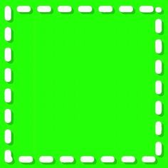 a green screen with white squares in the middle and one square at the bottom, as if it were cut into smaller rectangles