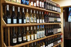 many bottles of wine are on the shelves