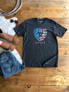 The American {Men's} Mens Western Accessories, Country Boy Outfits, Wing Sunglasses, Husband Clothes, Clean Fits, Western Outfits Men, Distressed American Flag, Farm Clothes, Rodeo Outfits