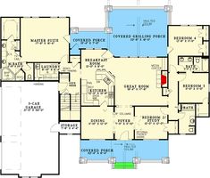 the first floor plan for this house