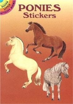 the book cover shows three horses in different colors