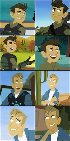 the many faces of an animated character