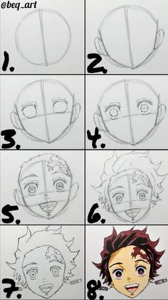 how to draw anime avatars step by step with pictures and instructions for beginners