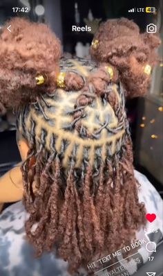 Lic Styles Women, Curled Loc Styles, Girls Loc Styles, Barrel Twist Styles Locs Women, Short Dread Hairstyles For Women Black, Girl Dreads Styles, Dread Hair Styles, Prom Loc Styles, Styles For Locs For Women