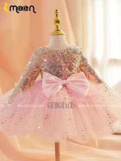 10% off now|Free shipping world-wide. Puffy Pink Tulle Sparkly Long Sleeved Party Dress for Girls at GemGrace. Click to learn our pro custom-made service for wedding dress, formal dress. View #FlowerGirlDresseswithSleeves for more ideas. Petals Down The Aisle, Party Dress For Girls, Tulle Dresses, High Low Prom Dresses, Prom Dresses Yellow, Lace Beach Wedding Dress, Purple Prom Dress, Whimsical Wonderland, Country Wedding Dresses