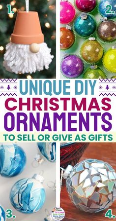 Tin Can Lids Crafts Christmas Ornament, Christmas Ornaments To Make For Grandkids, Easy Personalized Ornaments, Cute Ornaments To Make, Diy Simple Ornaments, Diy Christmas Ornaments Easy Paper, Easy Homemade Ornament Ideas, Christmas Ornaments Made With Buttons, Easy Xmas Ornaments To Make