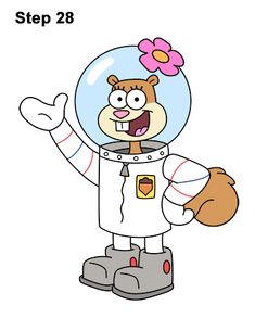 an image of a cartoon character in space suit with flowers on his head and arms