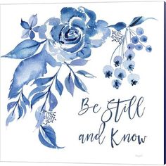 a watercolor painting with blue flowers and the words live love longer written in cursive writing