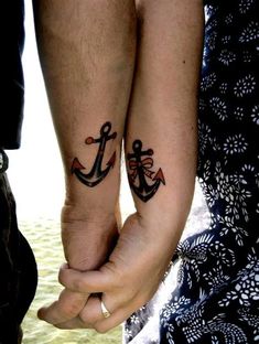 Tattoo Meaning Strong Bond. There are any references about Tattoo Meaning Strong Bond in here. you can look below. I hope this article about Tattoo Meaning Strong Bond can be useful for you. Please remember that this article is for reference purposes only. #tattoo #meaning #strong #bond Anker Tattoo Design, Matching Love Tattoos, Him And Her Tattoos, Couple Tattoos Love, Best Couple Tattoos, Cute Matching Tattoos, Anchor Tattoo Design, Kunst Tattoos, Couples Tattoo Designs