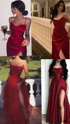 Gorgeous Prom Dresses, Classy Prom Dresses, Prom Dress Inspiration, Cute Prom Dresses, Pretty Prom Dresses, Red Dresses, Prom Outfits, Grad Dresses, Red Prom Dress