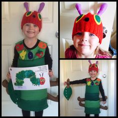 the very hungry caterpillar costume is made to look like a child's book