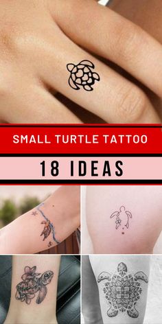 small turtle tattoo designs for girls and boys