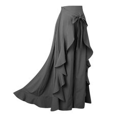 Elegant Chiffon, Lace Evening Dress, Party Dress, Cocktail Dress, Ball Gown, Formal Dress, Graduation Dress, Pant Suit, Jumpsuit, Cocktail Dress, Mother of the Bride, Bridesmaid Dress, Maxi Dress, Evening Gown, Ball Dress, Oversize Dress. Looking for something special to wear to your next big event? Then check out our beautiful free flowing skirt pant set. Made from high quality polyester, and spandex this glamorous evening set is sure to turn heads when you walk in the room. Featuring floaty fl Long Ruffled Skirt, Culottes Skirt, Evening Skirts, Skirt Pant, Buy Skirts, Flannel Dress, Stylish Skirts, Ruffle Pants, Elegant Skirt