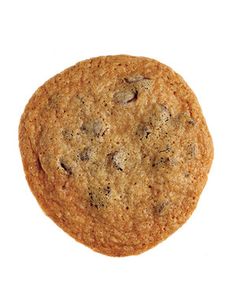 an oatmeal cookie on a white background