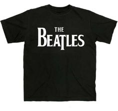 This The Beatles Solid Logo t-shirt is officially licensed and manufactured by Hi Fidelity Entertainment. The front is screen printed on a black t-shirt made from 100% cotton.  No design is on the back. Beatles Shirt, Logo M, Mens T Shirts, Logo T Shirt, Black T Shirt, The Beatles, Tshirt Logo, Black Tshirt, Denver