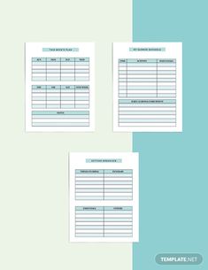 two blank forms for business invoices