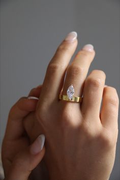 Floating Marquise Diamond Cigar Band
Lab grown diamond 
Engagement 
Wedding 
Fine jewellery Pear Diamond Thick Band, Floating Marquise Ring, Wide Band Marquise Ring, Champagne Marquise Diamond Ring, Marquise Engagement Ring Thick Band, Chunky Wedding Rings, Marquise Engagement Ring With Band, Marquis Engagement Rings, Floating Diamond Ring