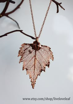 قلادات متدلية, Birch Leaf, Real Leaf, Copper Rose Gold, Copper Wedding, Bright Copper, Copper Rose, Wedding Bridal Jewellery, Discount Jewelry