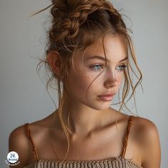 Combine a crown braid with a top knot for a regal yet practical camp hairstyle. This look keeps your hair secure and stylish all day long. Click for more! Hair Crown Braid, Camp Hairstyles, Dutch Pigtail Braids, Under Braids, Crown Braids, Braid Crown, Fairy Goddess, Braided Crown Hairstyles