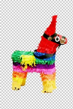 a colorful dog made out of paper on top of a white background png clipart