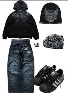 Grunge Outfit Inspo Men, Baggy Emo Outfits, Metal Head Outfits, Losercore Outfits, Skater Beanie, Skater Outfit, Baggy Outfit Ideas, Carpet Outfits, Image Swag