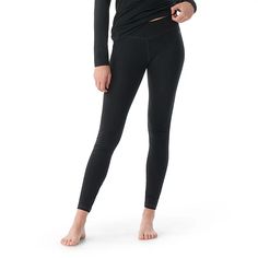 Women's Classic All-Season Merino Base Layer Bottom | Smartwool Midweight Leggings For Outdoor Activities, Durable Full Length Yoga Pants, Midweight Full Length Functional Yoga Pants, Functional Full Length Yoga Pants, Full Length Functional Yoga Pants, Functional Winter Yoga Bottoms, Functional Solid Snug Fit Bottoms, Midweight Full-length Solid Pants, Midweight Full-length Pants