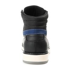 Bridger by Territory is the all year-round tennis-shoe/boot design and is a versatile style. This shoe features a round toe flexible sole and it showcases a contrasting cuff design for a more unique and colored look. This is ayear-round boot perfect for any occasion. At Territory we aim to design durable adventure-ready boots at sensible prices. Sporty Boots With Reinforced Round Toe, Casual Sports Boots With Reinforced Toe, Sporty Ankle-high Boots With Reinforced Toe, Urban High-top Boots With Textured Sole, Casual Ankle Boot Sneakers With Reinforced Toe, Sporty Sneakers With Reinforced Round Toe, Sporty Synthetic Boots With Round Toe, Sporty Ankle-high Sneakers With Reinforced Toe, Casual High-top Synthetic Moto Boots