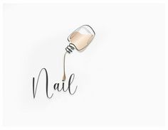 Logo Design For Nail Artist, Nail Drawing Logo, Nails Logo Instagram, Nail Logos Ideas, Nail Salon Logo