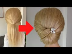 Chignon Hairstyles Simple, Quick And Easy Up Dos For Long Hair, Hair Chignon Tutorial, Sleek Hairstyle Long Hair, Up Hair Dos For Prom, Sleek Updo Hairstyles Tutorial, Chignon Tutorial Medium Hair, Elegant Chignon Tutorial, Simple Hairstyles For Wedding Guest Short Hair