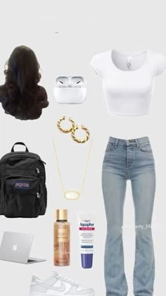 #outfits #outfit #ootd #outfitinspo #backtoschooloutfits #backtoschool #backtoschoolideas #highschoolfashion #fashion #inspo back to school 2024 outfit inspo Freshmen Outfits, Outfits For 8th Grade, 8th Grade Outfits, First Day Outfit, Simple Outfits For School