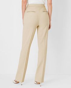 Elevate your wardrobe with the Ann Taylor Side Zip Straight Pant in Bi-Stretch, designed specifically for a curvy fit. These polished pants offer a sleek, straight leg that skims your shape for a tailored look that's both timeless and versatile. Perfect for professional settings or sophisticated events, these pants are a must-have for any fashion-conscious woman.

- **Size**: 8
- **Color**: Toasted Oat
- **Gender**: Female
- **Material**: 66% Polyester, 28% Rayon, 6% Spandex
- **Fit**: Tailored Fitted Bottoms With Straight Silhouette For Spring, Fitted Straight Silhouette Bottoms With Pockets, Fitted Bottoms With Pockets And Straight Silhouette, Fitted Beige Bottoms With Straight Hem, Beige Fitted Bottoms With Straight Hem, Chic Straight Bottoms With Belt Loops, Fitted Dress Pants With Belt Loops In Straight Silhouette, Fitted Dress Pants With Belt Loops And Straight Silhouette, Chic Straight Pants With Belt Loops