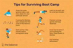 a poster with instructions on how to use the boot camp