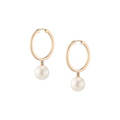 Short: Not your grandmother's pearls (though she'd wear these, too). 
Long: Pearls are having a moment, a renaissance, a revival - whatever you want to call it, these sea-born gemstones are here to slay your summer (and every szn after that). Introducing our pearl hoop earrings, made with ethically-harvested pearls in top AAA-rated quality with the best luster and smoothness. Swoon. Dive in on all pearls here. Here To Slay, Ship Wedding, Ear Jacket, Pearl Hoop Earrings, Travel Jewelry, Color Lines, Travel Pouch, Wedding Looks, Precious Metals