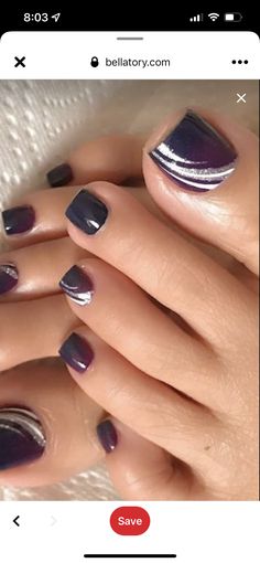 Toenail Designs Summer, Toe Nail Color, Pedicure Ideas