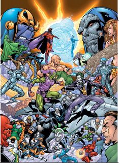 an image of the avengers and other superhero characters