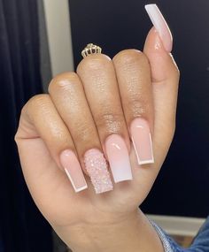 Micro French Tip Nails, Micro French Tip, Nails Coffin Short, Tapered Square Nails