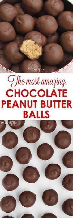 the most amazing chocolate peanut butter balls