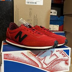 New In Box And Authentic Item. Red New Balance Low-top Sneakers, Red Low-top New Balance Sneakers, Red New Balance Running Shoes With Branded Insole, New Balance Red Lace-up Running Shoes, Shoes New Balance, New Balance Shoes, Womens Shoes Sneakers, New Balance, Shoes Sneakers