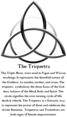 the triqueta is an ancient symbol that can be used as a book page