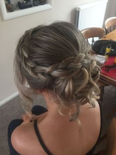 Plait Updo, Plaited Updo, Updo Bridal Hair, Updo Bridal, Prom Hair Updo, Plaits Hairstyles, Bridal Hair Updo, Flower Girl Hairstyles