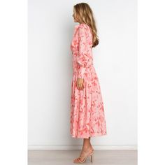 Enjoy the style and sophistication of this timeless yet trendy maxi dress. With its classic collar, flattering V-neckline, and long sleeves with button close cuffs, you can't go wrong! Plus, the functional buttons down front make it easy to slip on and off for effortless dressing. Trendy Maxi Dresses, Petal And Pup, Pink Dress, Slip On, Maxi Dress, Long Sleeves, Collar, Long Sleeve, Pink