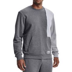 Under Armour Men's Ua Playback Fleece Crewneck Sweatshirt Size M New With Tag Any Questions Please Ask Before Purchasing Fast Shipping With Tracking Measurements Pit To Pit 24” Length 29” Length Sleeve 22” From Pit Sports Fleece Top With Pockets, Gray Fleece Crew Sweats, Sports Tops With Pockets And Crew Neck, Under Armour Sportswear Crew Neck Top, Under Armour Long Sleeve Fleece Sweatshirt, Sporty Under Armour Sweatshirt For Streetwear, Under Armour Long Sleeve Sweatshirt For Streetwear, Under Armour Sporty Streetwear Sweatshirt, Under Armour Long Sleeve Sweatshirt For Sports