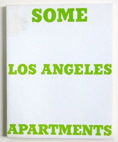 some los angeles apartments written in green on a white paper with the words, some los angeles apartments